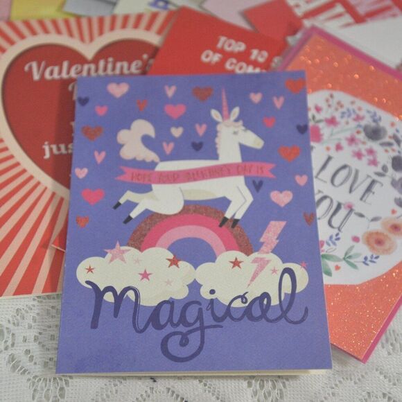 Valentines Day Cards 15 Various New with Envelopes - Picture 6 of 11